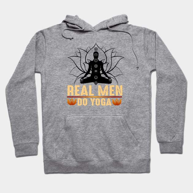 Real Men do Yoga Hoodie by twitaadesign